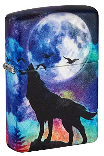 Zippo Lighter- Personalized Custom Message Engrave for 540 Wolf Design #49683