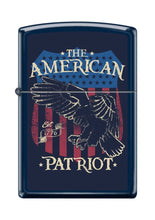 Load image into Gallery viewer, Zippo Lighter- American Patriot Bald Eagles Navy Matte Windproof Lighter #Z5254
