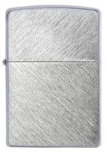 Load image into Gallery viewer, Zippo Lighter - Personalized Custom Message Engrave Chrome Windproof Lighter Brushed Herringbone Sweep 24648
