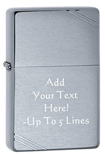 Load image into Gallery viewer, Zippo Lighter- Personalized Custom Message Engrave Vintage with Slashes #230
