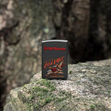Load image into Gallery viewer, Zippo Lighter - Custom Engraved with Your Message for Old Milwaukee Duck Hunt Design Black Matte Pocket Lighter 46307
