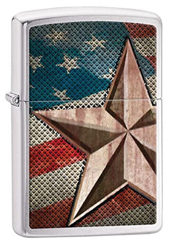 Zippo Lighter- Personalized Engrave Americana Eagle USA Flag #Z5015