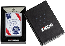 Load image into Gallery viewer, Zippo Lighter Personalized Message Engrave for Pabst Blue Ribbon 49545
