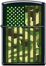 Load image into Gallery viewer, Zippo Lighter- Personalized for US Patriotic Camo Flag USA Z5282
