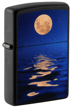 Load image into Gallery viewer, Zippo Lighter - Personalized Customize Message Engrave on Backside for Black Light Design Moon Light 49810
