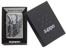 Load image into Gallery viewer, Zippo Lighter- Personalized Engrave Cowboy Hat and Rope Westerns Resting 24879
