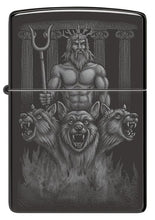 Load image into Gallery viewer, Zippo Lighter - Custom Engraved with Your Message for Greek Dogs Design High Polish Black Pocket Lighter 46264
