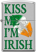 Load image into Gallery viewer, Zippo Lighter- Personalized for Saint Patrick&#39;s Day Kiss Me I&#39;m Irish #Z5283
