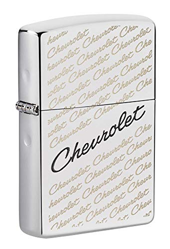Zippo Lighter- Personalized Engrave for Chevy Chevrolet Brushed Chrome 49305