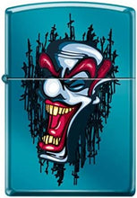 Load image into Gallery viewer, Zippo Lighter- Personalized Engrave for Clown Laughing Tattoo Blue #Z5093
