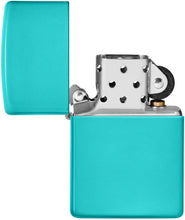 Load image into Gallery viewer, Zippo Flat Turquoise Pocket Lighter
