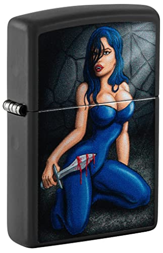 Zippo Lighter- Personalized Engrave for Special Designs Horror Girl 48388