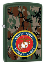 Load image into Gallery viewer, Zippo Lighter- Personalized for United States USMC Camouflage Green #Z5013
