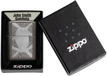 Load image into Gallery viewer, Zippo Lighter- Personalized Engrave John Smith Gumbula Design Gumbula Owl 49612
