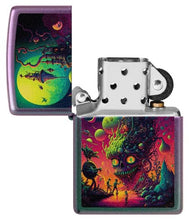 Load image into Gallery viewer, Zippo Lighter - Custom Engraved with Your Message for Distant Lands Design Iridescent Pocket Lighter 46238
