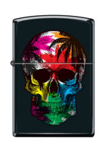 Load image into Gallery viewer, Zippo Lighter- Personalized Engrave for Palm Tree Skull Paint Design #Z5180
