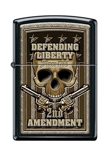 Zippo Lighter- Personalized Engrave for Second Amendment Defending Liberty Z5264