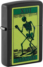 Load image into Gallery viewer, Zippo Creature Skeleton Black Matte Pocket Lighter
