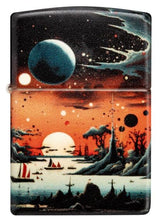 Load image into Gallery viewer, Zippo Lighter - Custom Engraved with Your Message for Galactic Landscape Design 540 Matte Pocket Lighter 46254
