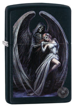 Load image into Gallery viewer, Zippo Lighter - Personalized Message Engraved on Backside for Fire Fighter Windproof Lighter (Angel Wings Death Women Z5054)
