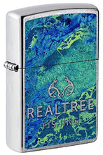 Load image into Gallery viewer, Zippo Lighter- Personalized Engrave Realtree Camouflage Realtree Fishing #49817
