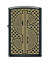 Load image into Gallery viewer, Zippo Lighter-Dollarsign Black Matte Windproof Lighter #Z5430

