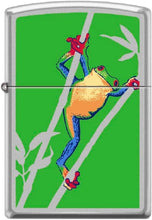 Load image into Gallery viewer, Zippo Lighter- Personalized Engrave Frog Tropical Satin Chrome #Z5534
