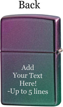 Load image into Gallery viewer, Zippo Lighter- Personalized Message Engrave for Playboy Bunny Iridescent 48380
