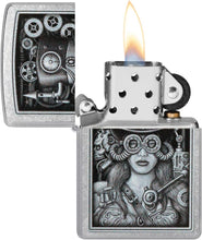 Load image into Gallery viewer, Zippo Lighter- Personalized Engrave for Special Designs Steampunk Girl 48387
