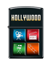 Load image into Gallery viewer, Zippo Lighter- Personalized Engrave Movie Camera Signs Black Matte #Z5504

