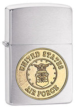 Load image into Gallery viewer, Zippo Lighter- Personalized Message Engrave for U.S. Air Force Brush 280AFC
