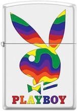 Load image into Gallery viewer, Zippo Lighter- Personalized Engrave for Playboy Bunny Bunny Pride Rainbow Z5559
