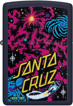 Load image into Gallery viewer, Zippo Santa Cruz Outer Space Galaxy Design Navy Matte Pocket Lighter
