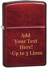 Load image into Gallery viewer, Zippo Lighter- Personalized Engrave Unique Colored Candy Apple Red #21063
