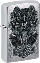 Load image into Gallery viewer, Zippo Lighter- Personalized Engrave on Viking Design Warrior #49777
