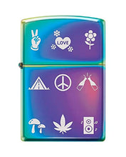 Load image into Gallery viewer, Zippo Lighter- Personalized Engrave for Special Designs Hippie Symbols Z6032

