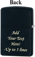 Load image into Gallery viewer, Zippo Lighter- Personalized Message for Black Light Design Eye Design #49699
