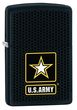 Load image into Gallery viewer, Zippo Lighter- Personalized Engrave for U.S. Army USA Military Black Matte Z5106
