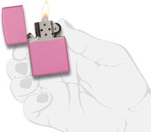 Load image into Gallery viewer, Zippo Lighter- Personalized Message Matte Colors Windproof Lighter Pink #238
