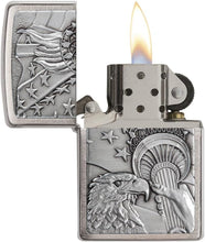 Load image into Gallery viewer, Zippo Lighter- Personalized Engrave Patriotic Eagle with Stars #20895
