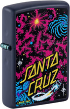 Load image into Gallery viewer, Zippo Santa Cruz Outer Space Galaxy Design Navy Matte Pocket Lighter
