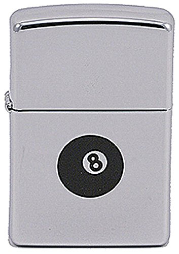 Zippo Lighter- Personalized Message for Billiards 8-Ball Pool Satin Z207