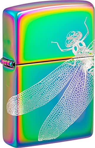 Zippo Lighter- Personalized Engrave Animal Dragonfly Multi Color 48591