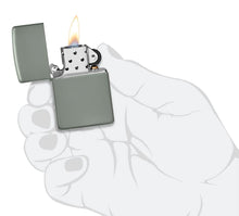 Load image into Gallery viewer, Zippo Lighter - Personalized Message Engraved on Backside Colored Windproof Lighter Sage Green 49843
