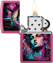 Load image into Gallery viewer, Zippo Lighter - Custom Message Engrave Retro Statue of Liberty Frequency 48916
