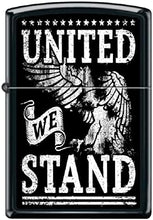 Load image into Gallery viewer, Zippo Lighter- Personalized Americana Eagle USA Flag United We Stand #Z6005

