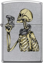 Load image into Gallery viewer, Zippo Lighter- Personalized Engrave Skeleton Gamer Design #Z5378
