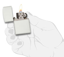 Load image into Gallery viewer, Zippo Lighter – Personalized Custom Message Engraved Windproof Classic Pocket Lighter White Matte

