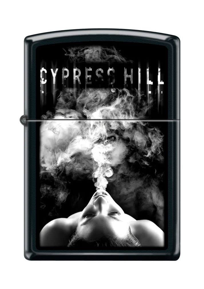 Zippo Lighter - Personalized Custom Message Engraved on Back for Leaf Designs Windproof Zippo Lighter (Cypress Hill #Z5233)