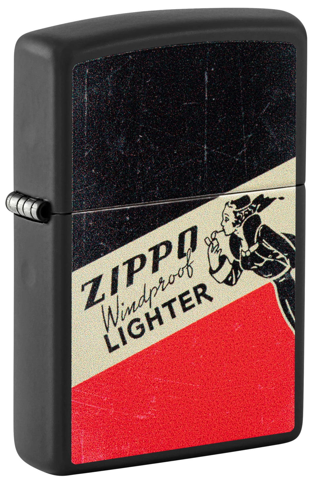 Zippo Lighter - Personalized Customize Message Engrave on Backside for Zippo Brand Design Logo Lighter (Windy Retro Vintage 48499)
